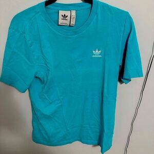 adidas Original’s Adicolor Trefoil Essentials Tee - Turquoise HE9443